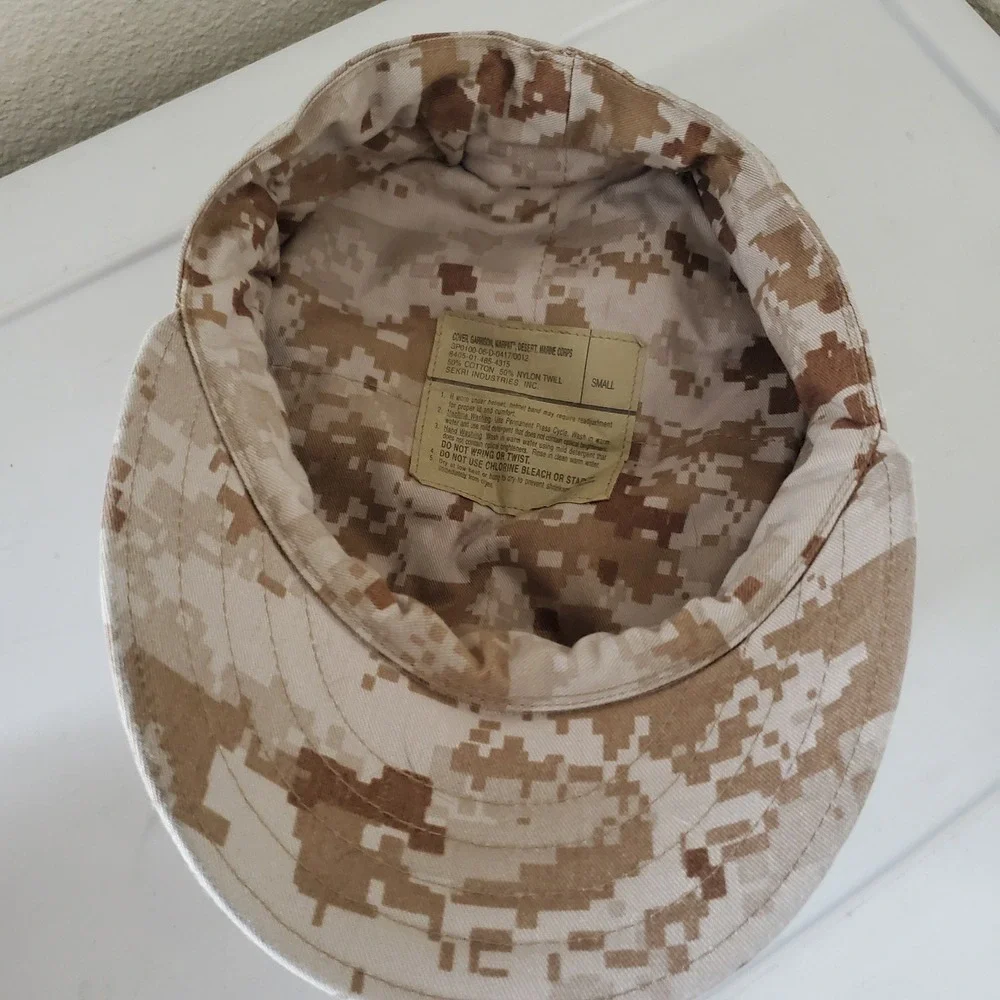 USMC MARPAT Desert Garrison Cover Sekri Industries Digital Camo Utility Cap Sz S